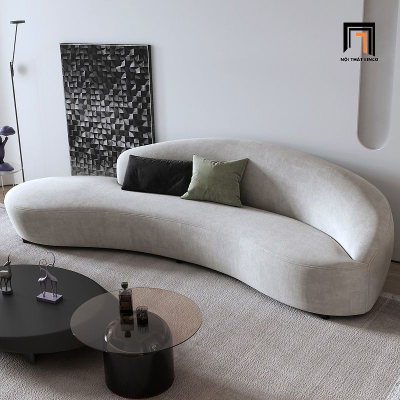 sofa băng, sofa băng cong, ghế sofa cho tiệm shop, sofa trang trí
