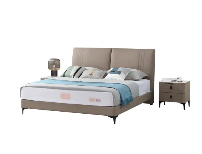 Hình thu nhỏ: Giường ngủ hiện đại GN71 Talia bọc da simili cao cấp