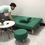 Hình thu nhỏ: Bộ ghế sofa giường thông minh xanh ngọc Nội thất Linco Nha Trang