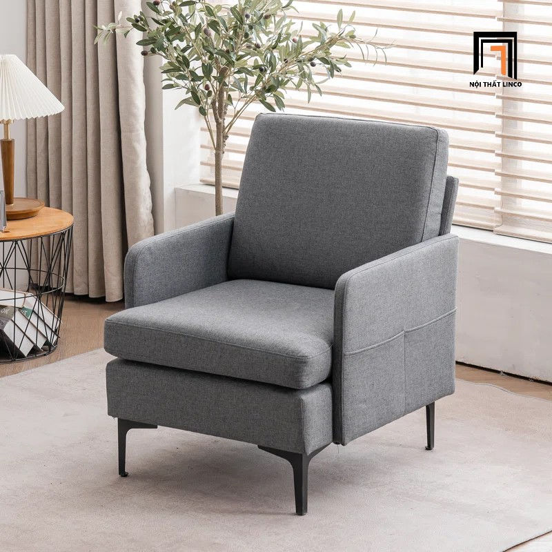 Hình thu nhỏ: ghế sofa đơn xám đậm