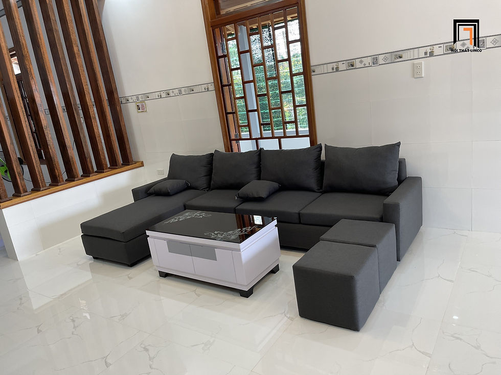 Hình thu nhỏ: sofa xám đen