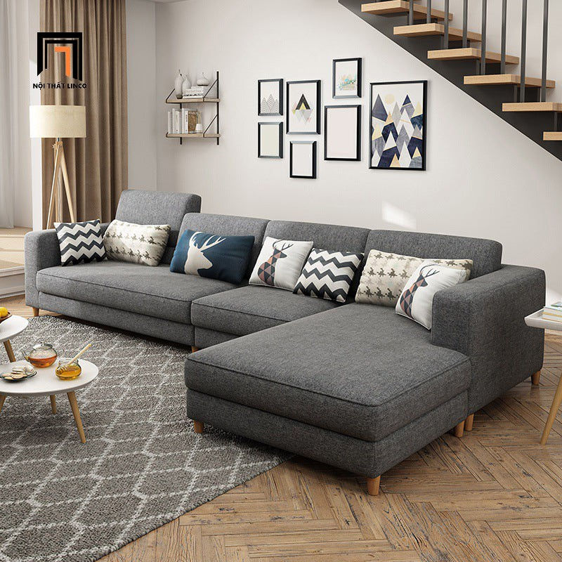 Hình thu nhỏ: sofa góc xám đậm