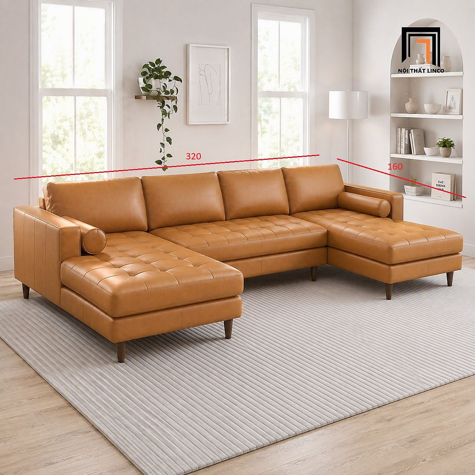 Hình thu nhỏ: bộ ghế sofa U 3m2