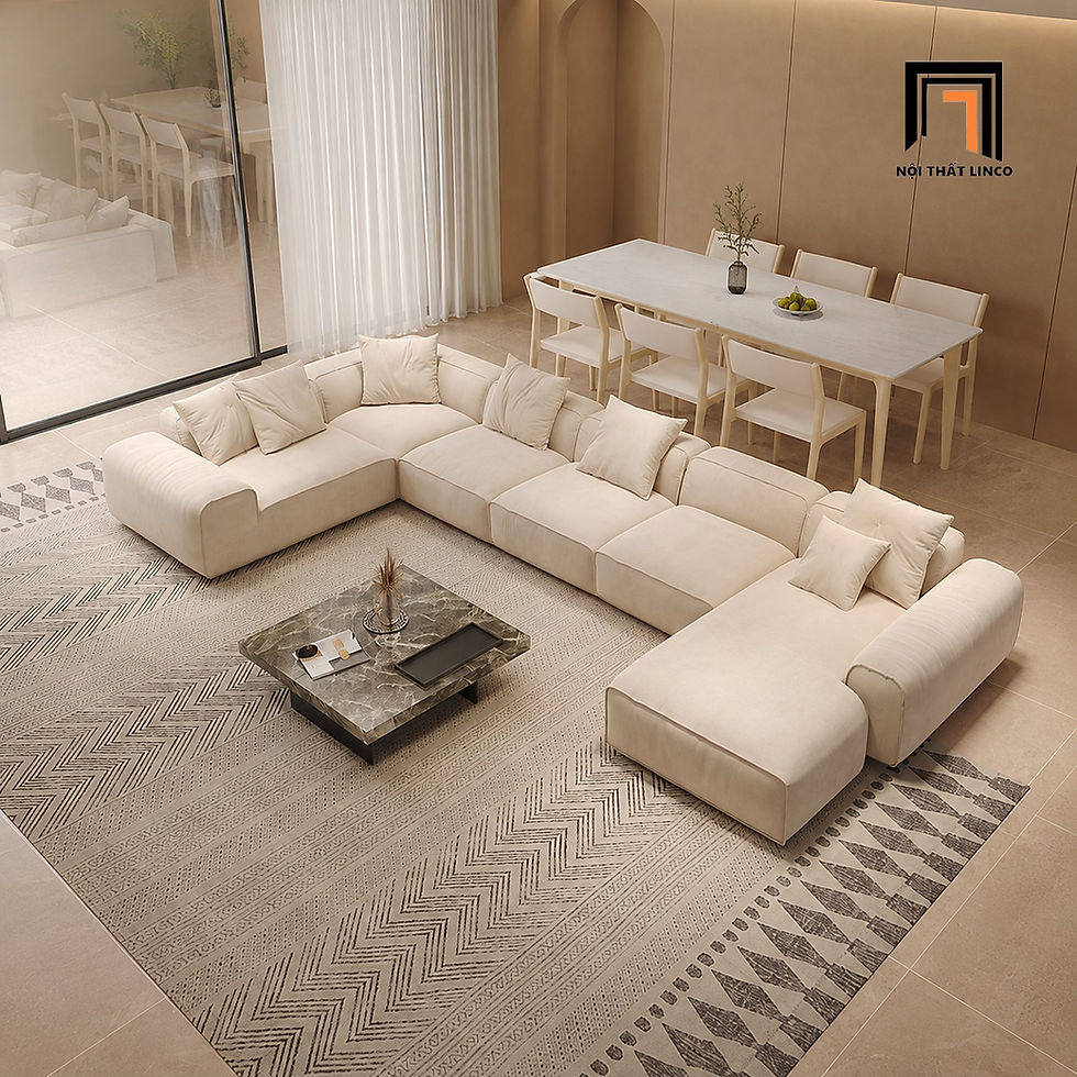 bộ ghế sofa chữ U cao cấp