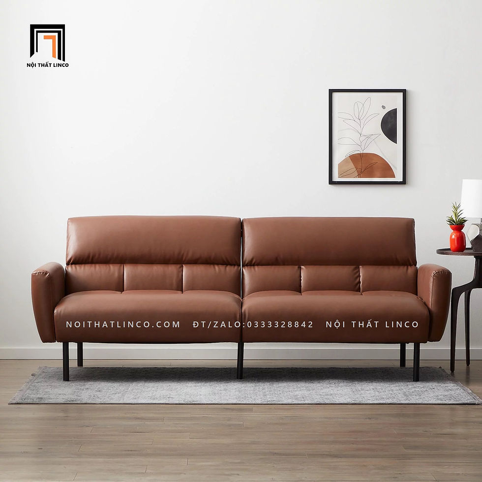 Hình thu nhỏ: sofa giường bọc da