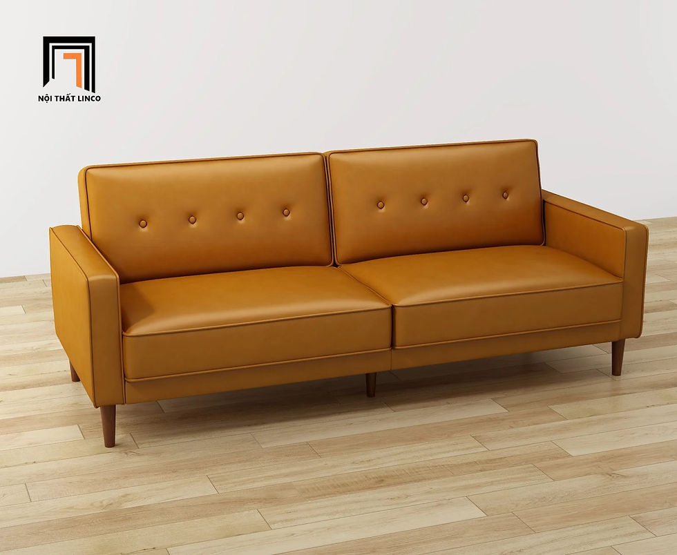 Hình thu nhỏ: sofa da màu nâu