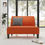 Hình thu nhỏ: Ghế sofa văng mini dài 1m BT229 Devair màu cam