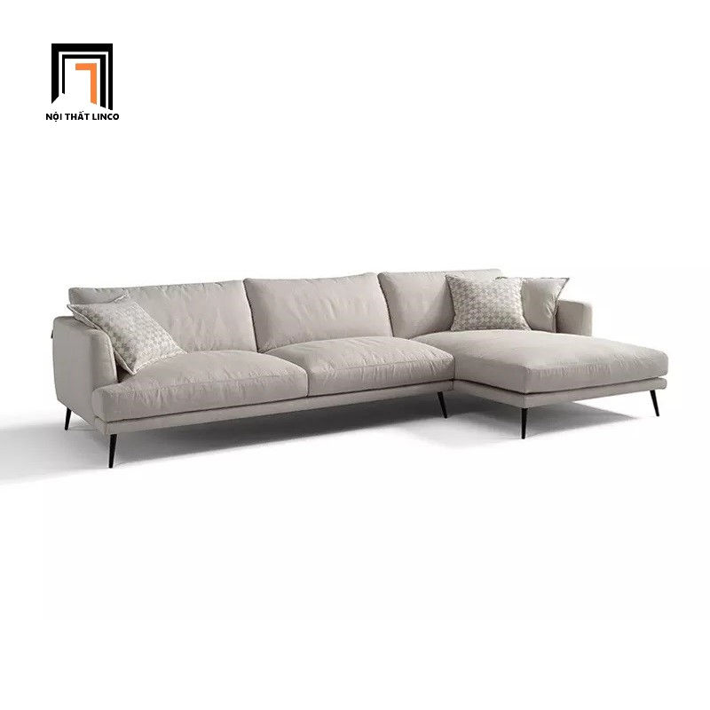 Hình thu nhỏ: sofa góc xám trắng