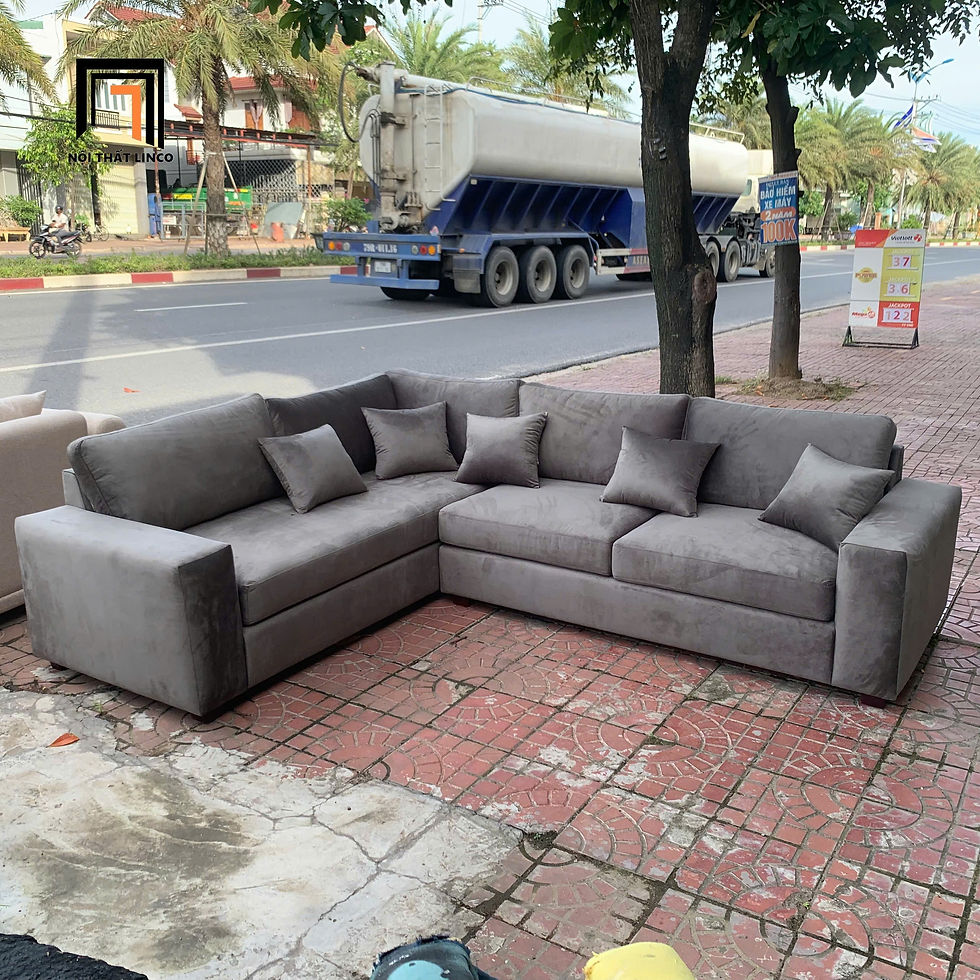 Hình thu nhỏ: sofa vải nhung