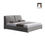 Hình thu nhỏ: Giường ngủ màu xám lông chuột GN31 Beacon bọc vải nỉ