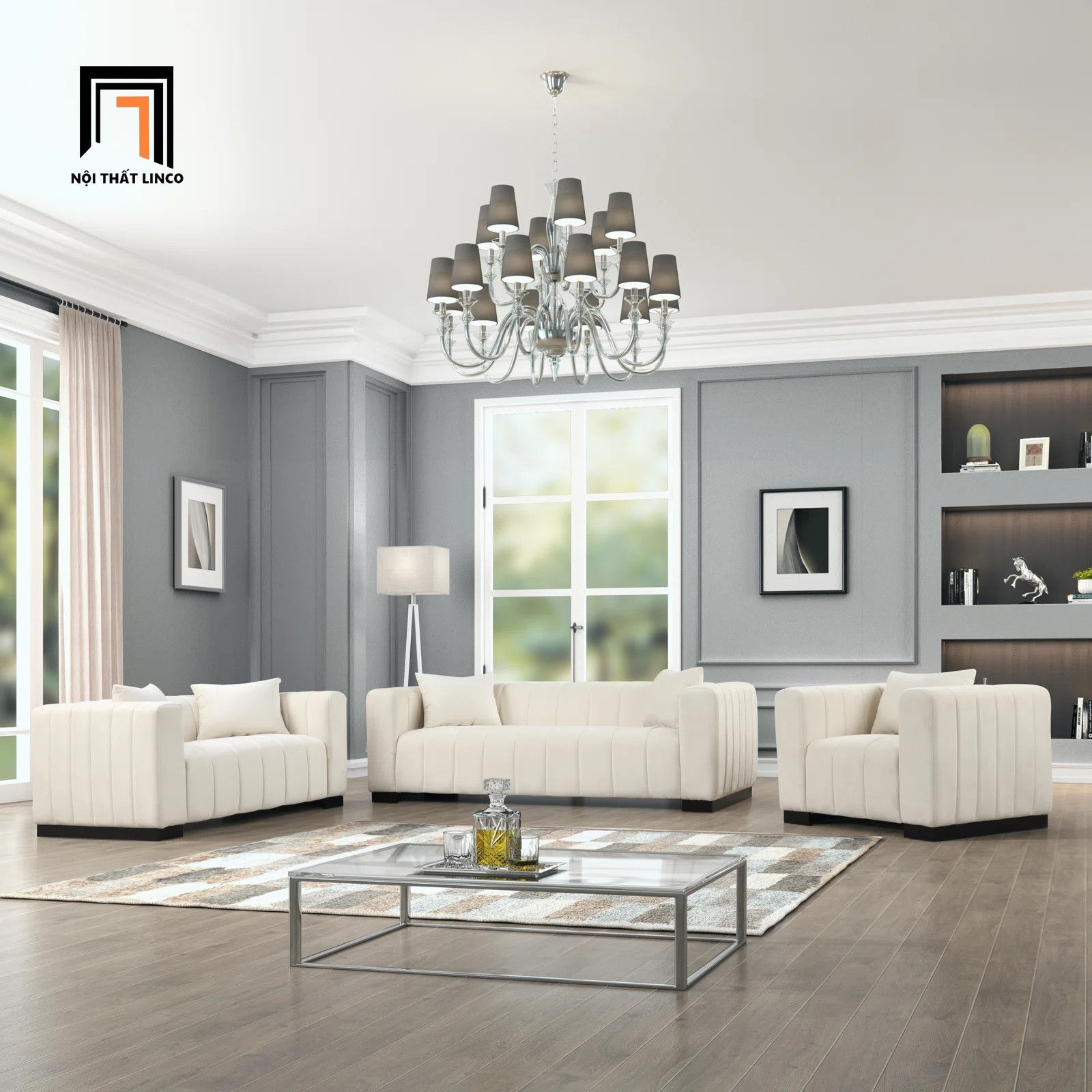 bộ ghế sofa vải