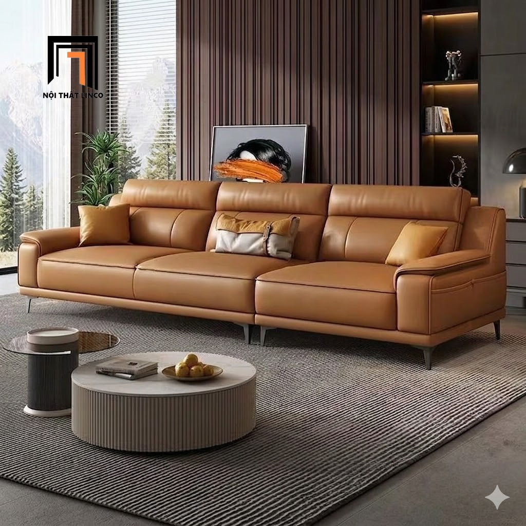 sofa băng da công nghiệp