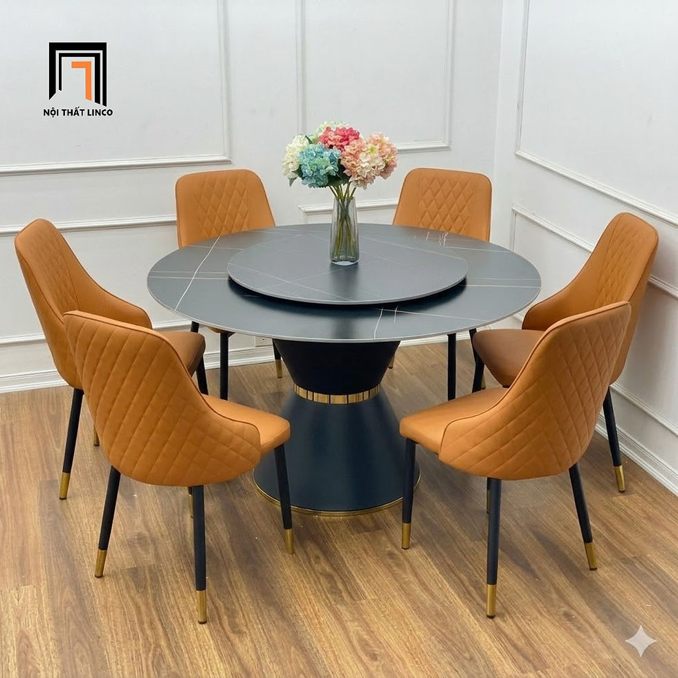 Hình thu nhỏ: bàn ăn đá tròn 1m3