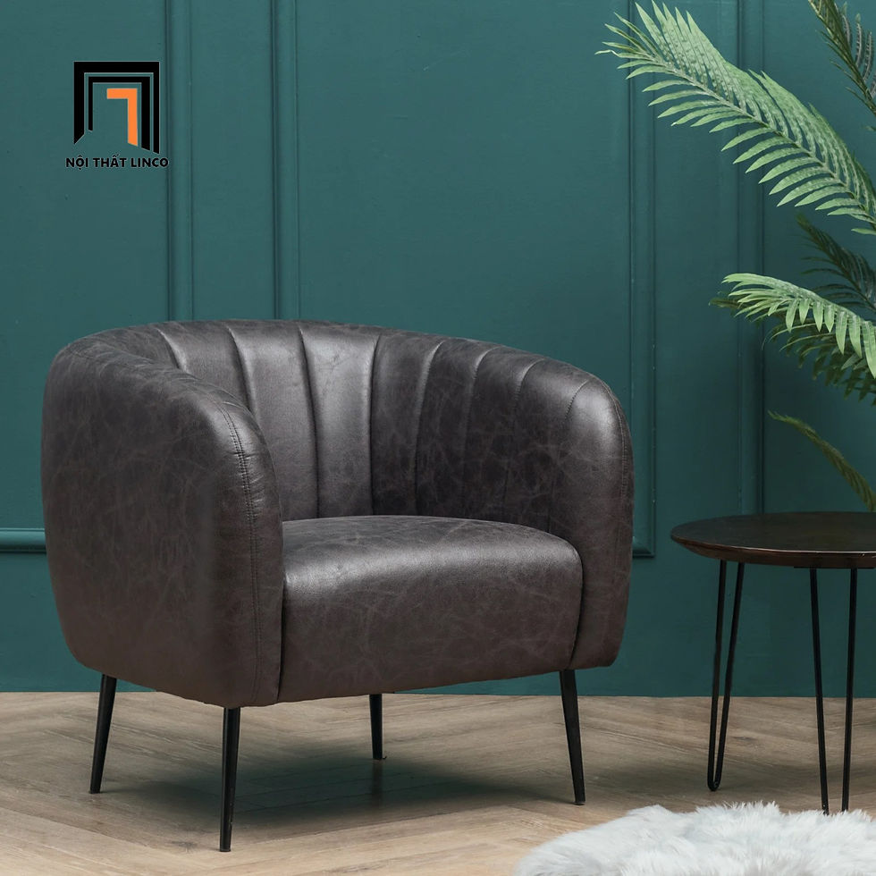 sofa đơn da công nghiệp