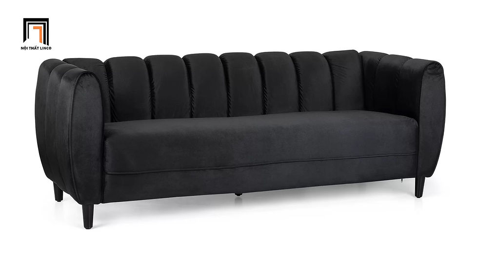 Hình thu nhỏ: sofa vải nhung đen