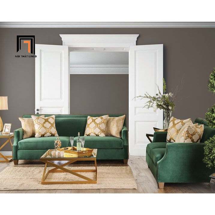 set ghế sofa vải nhung