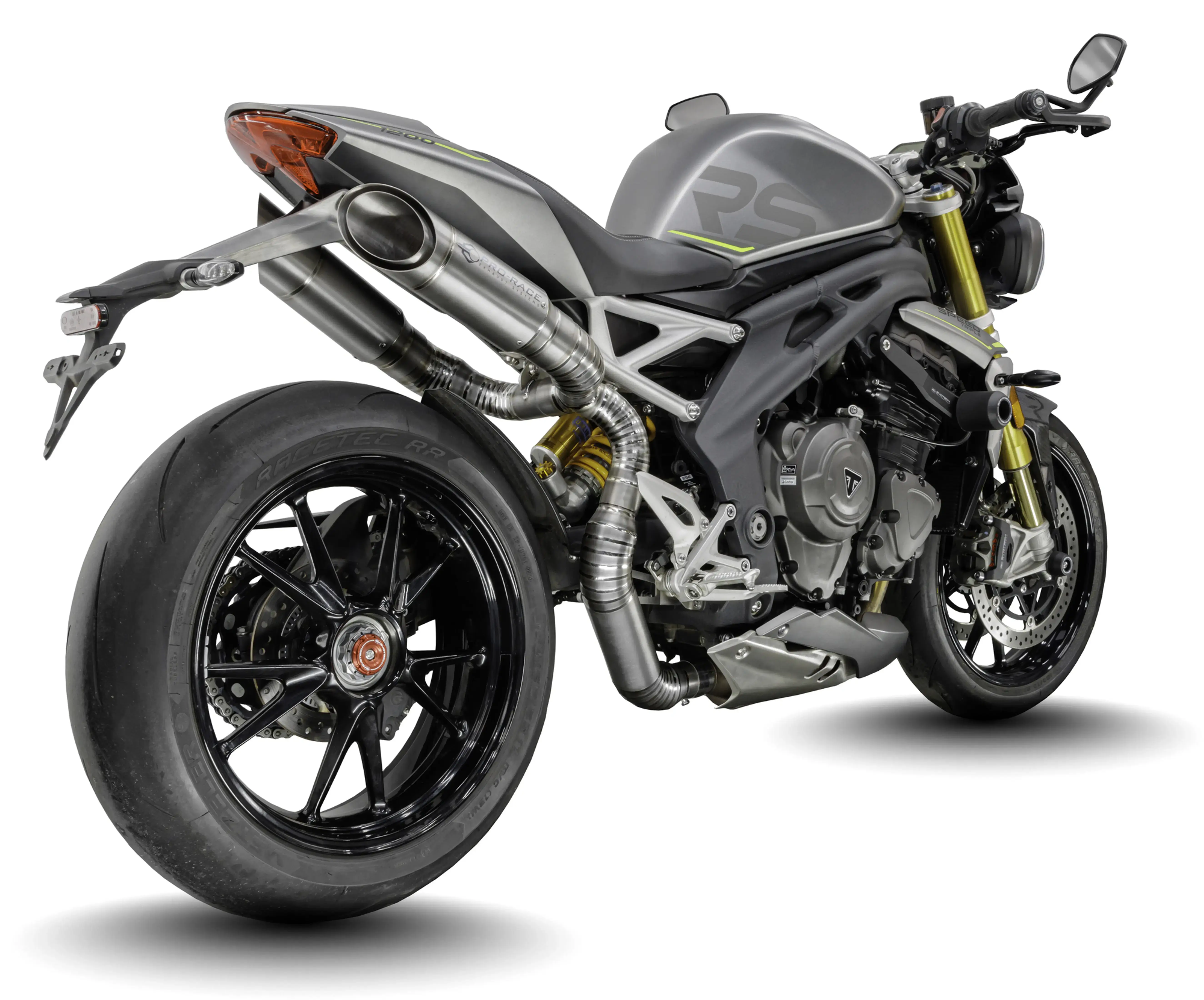 Triumph Speed Triple 1200 RS/RX 2025 GP-R4 under-seat exhaust system