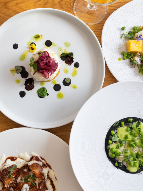 visone di vari piatti del menù dello Chef, preparata per art&food group, da stefano callegaro quarto masterchef italiano