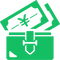 高級ブランド風の財布とお金の無料アイコン素材 3.png