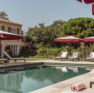 Piscine de l'hotel Lou Pinet à Saint Tropez