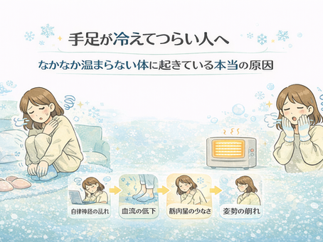 手足が冷えてつらい人へ