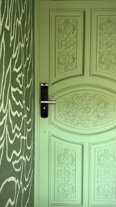 Entrance door to The Greenhouse Residence
