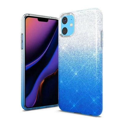 Thumbnail: iPhone 11 Two Tone Glitter Hybrid Case