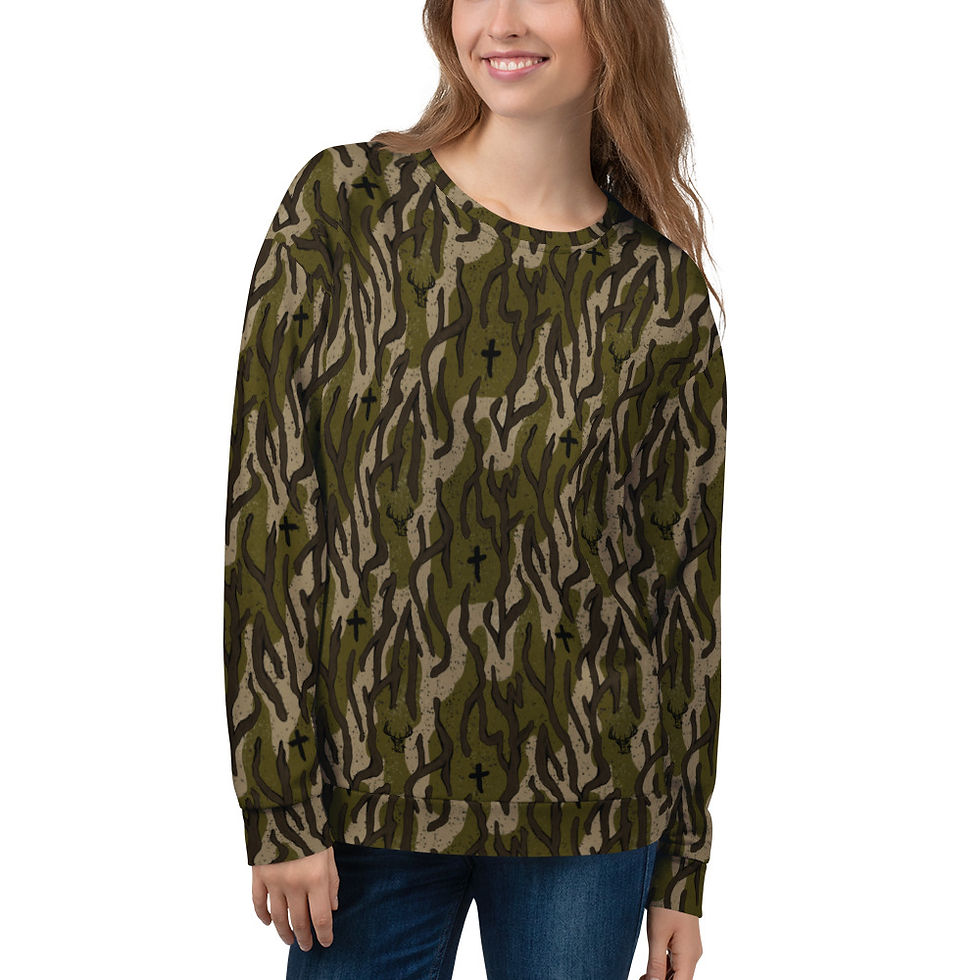 Thumbnail: Deeply Rooted Camo Unisex Sweatshirt