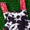 Thumbnail: BLK & WHT COW SPOTTED ONESIE