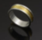 IN STOCK--Silver and Gold Band