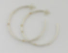 IN STOCK--Handmade sterling hoop earring