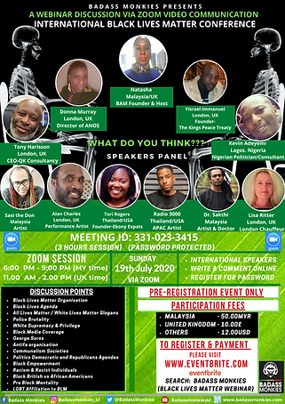 BAM WEBINAR - BLACK LIVES MATTER CONFERENCEFLYER