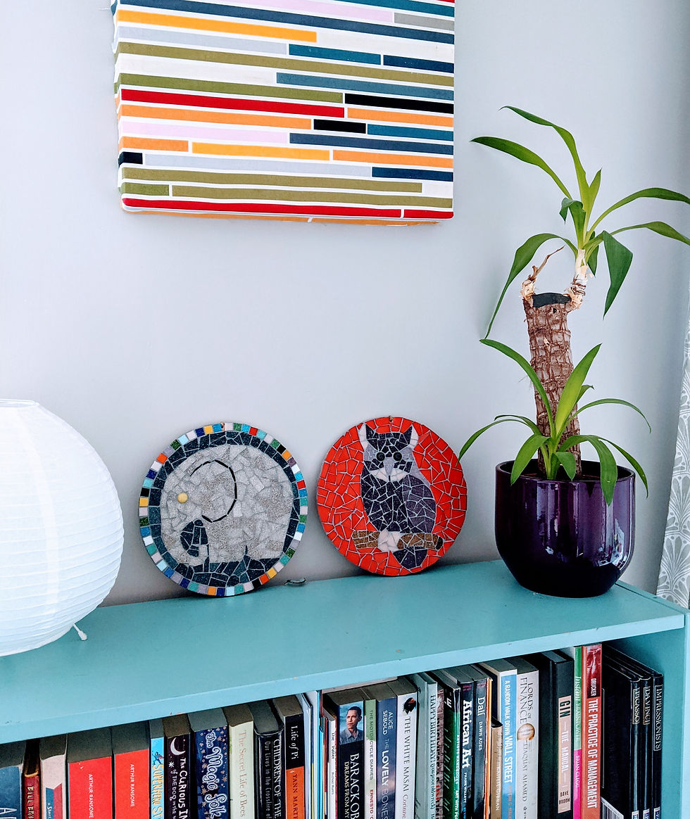 Thumbnail: Purple and Red Round Owl DIY Mosaic Kit