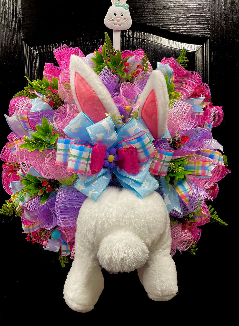 Rear-Facing Easter Bunny Wreath (Part 2 of 2 wreaths)