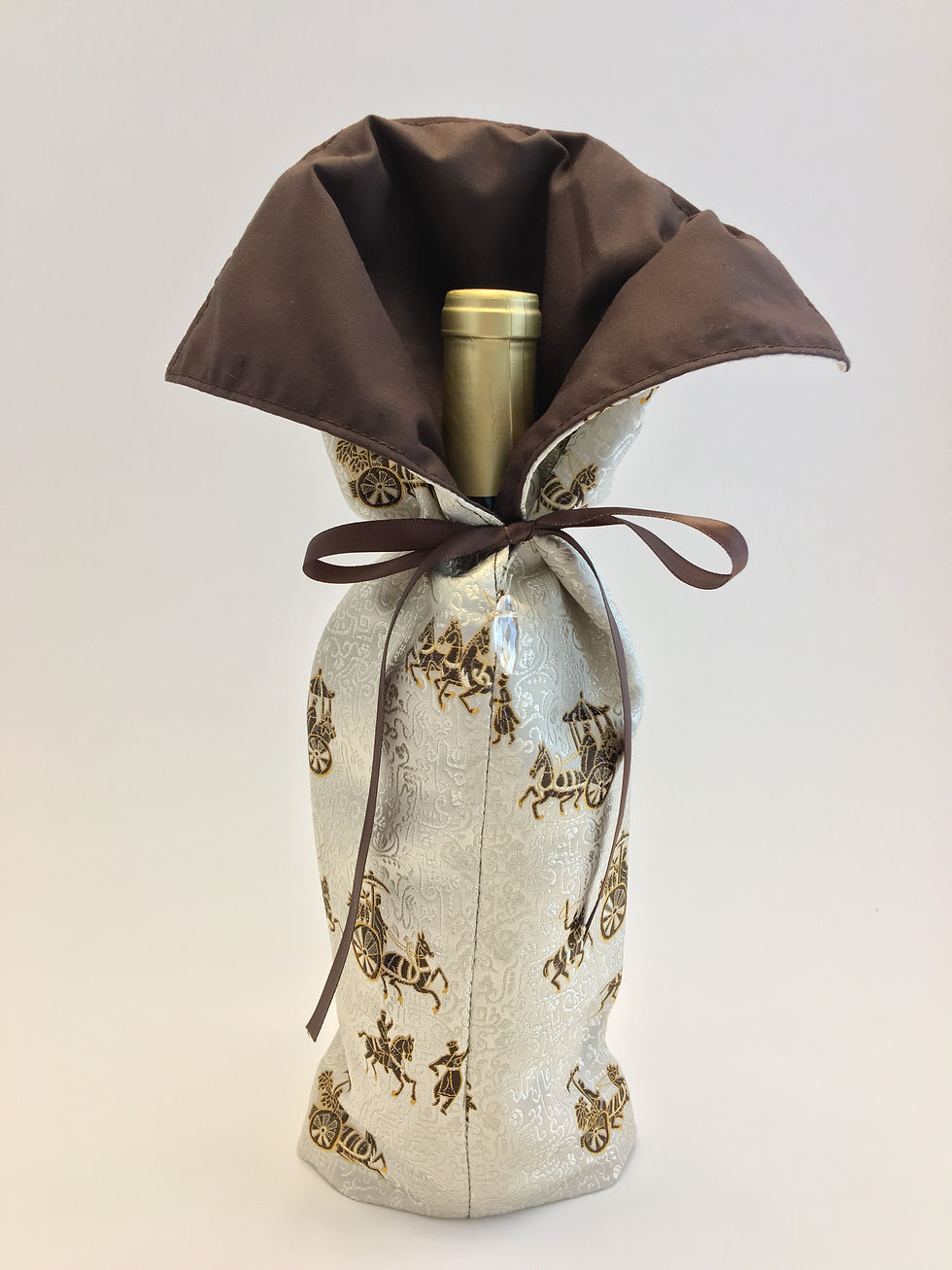 Gift Bag - Oriental Design with Brown Liner