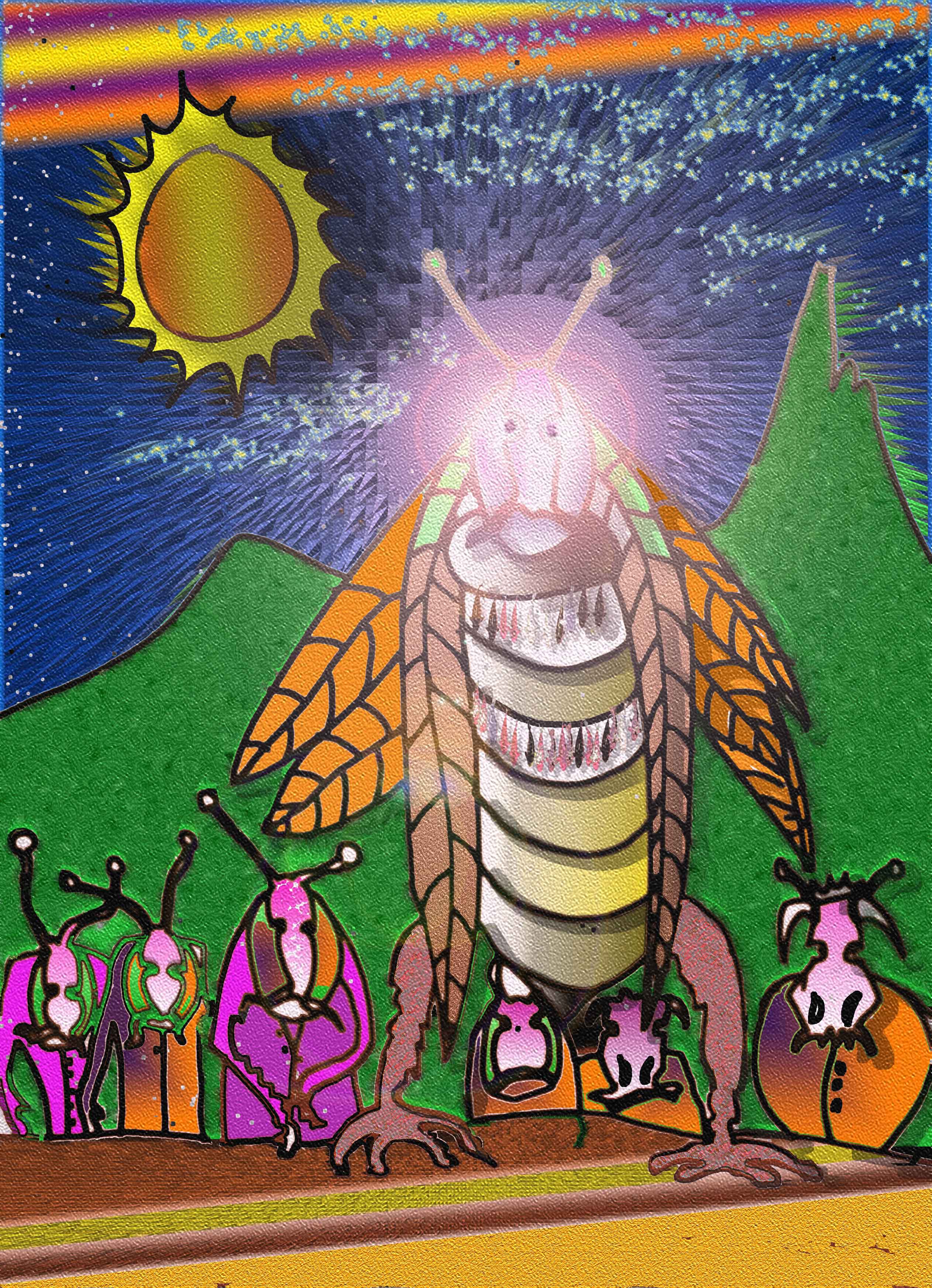 animals--bugs-gather
