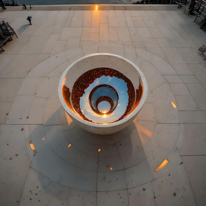 TERRAZZO 7 - Bottomless Wishing Well - The Edge of the Reflective Pool, Washington , DC