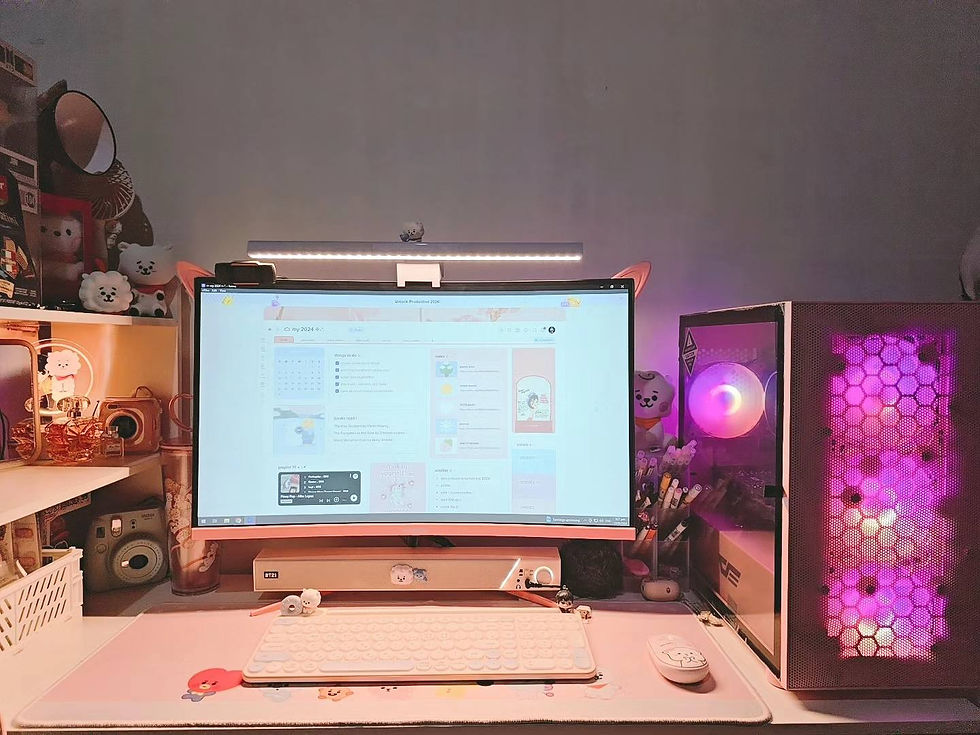 Pink Computer Software Customization Train of Thoughts: My Dream Pink PC