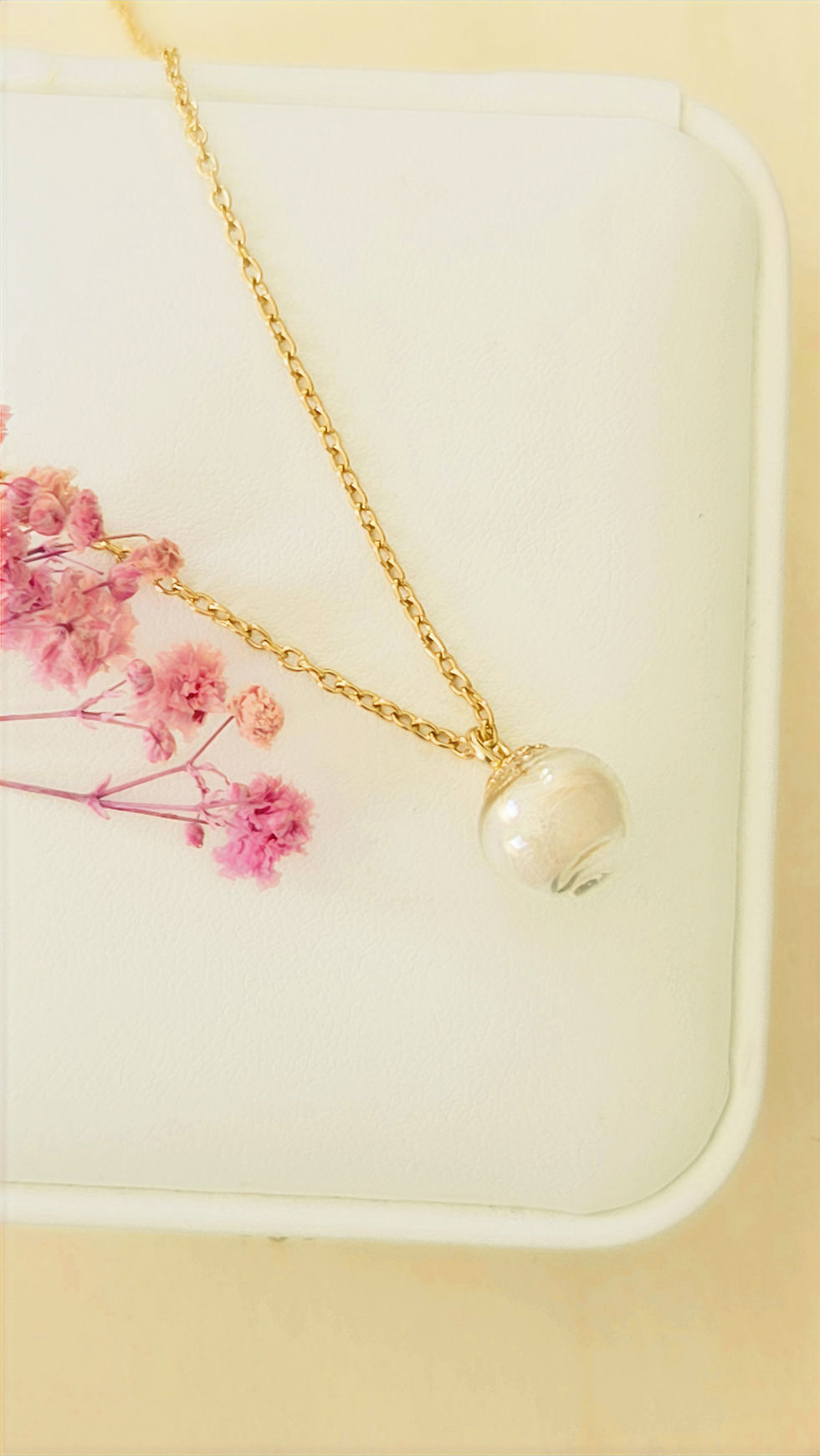 collier mèche de cheveux défunt spécial cheveux blanc