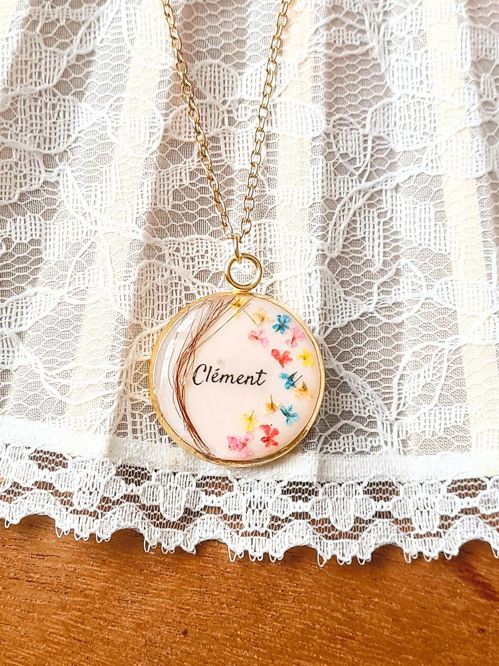 Miniature : pendentif personnalisé avec des cheveux