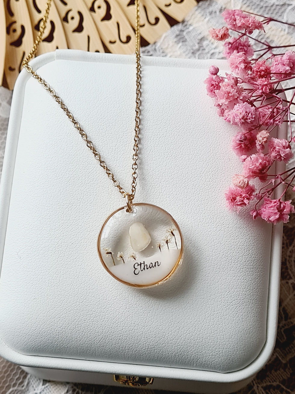 collier personnalisé dent de lait
