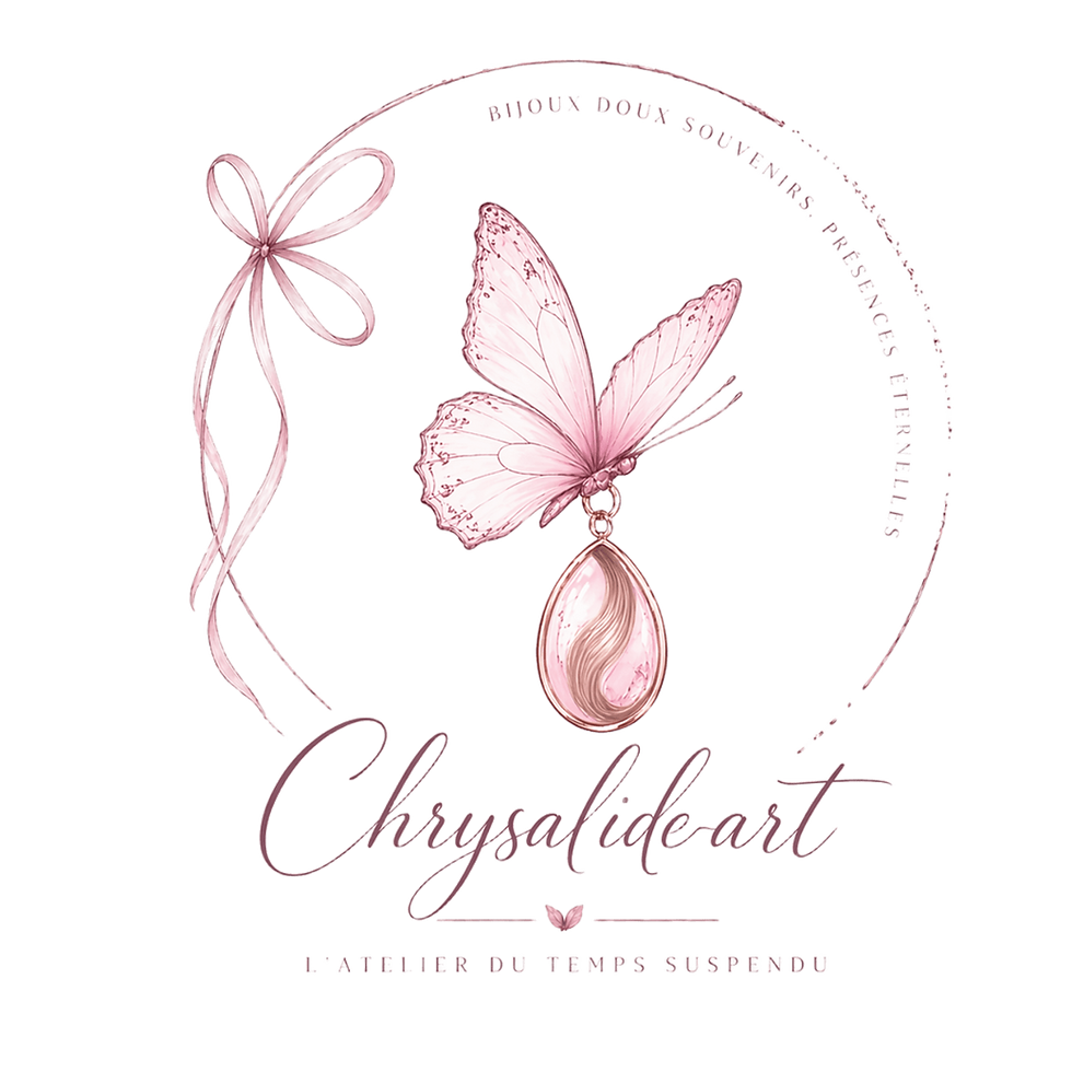 chrysalide-art, boutique de bijoux avec cheveux personnalisés en souvenir