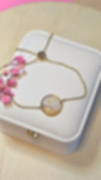 bracelet personnalisable avec mèche de cheveux - bijoux souvenir