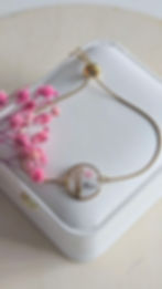 bracelet femme avec mèche de cheveux - bijoux souvenir défunt