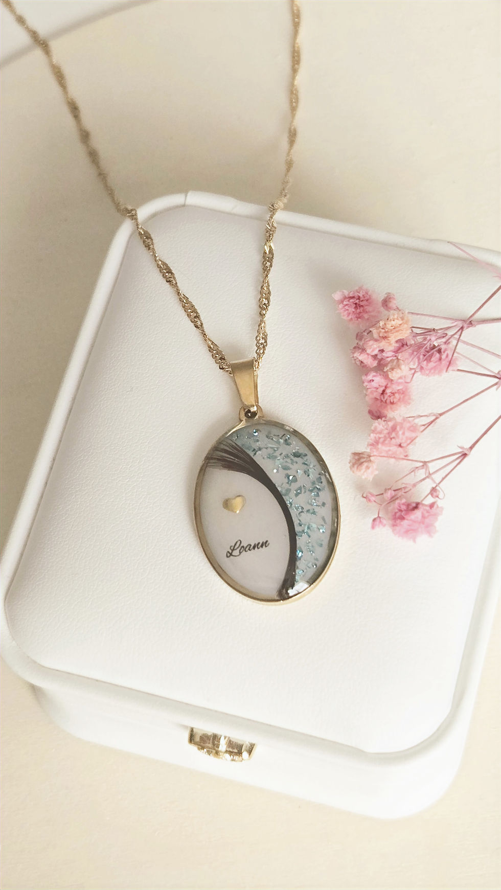 collier poils animal ou mèche de cheveux - bijou de deuil ou de naissance