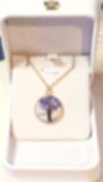 pendentif arbre de vie mèche de cheveux personnalisé