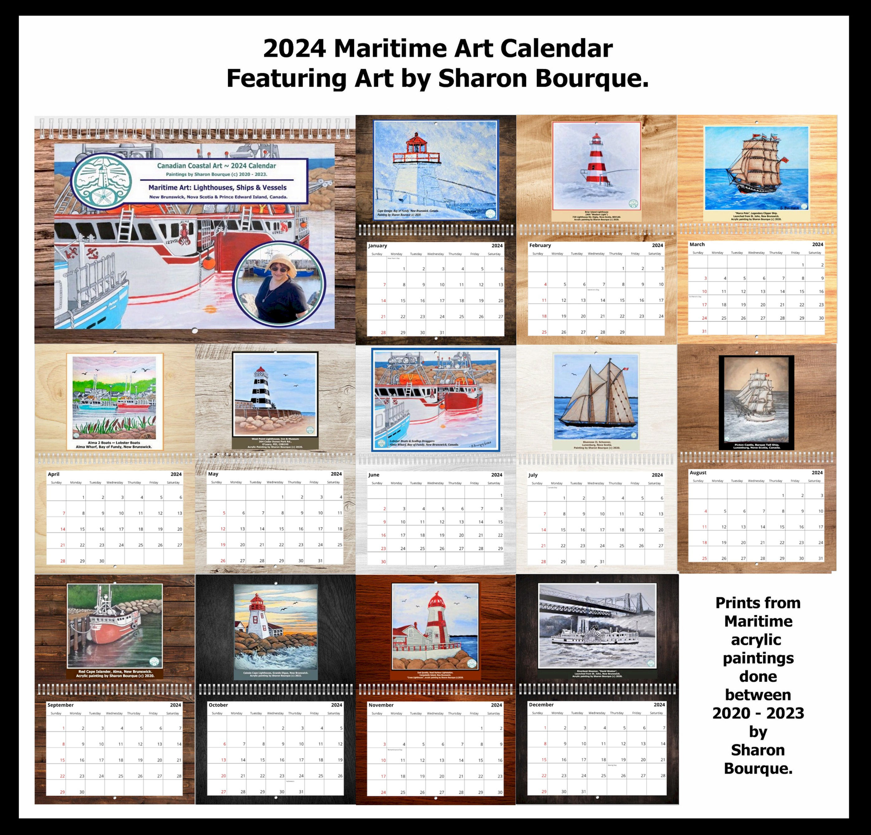 Wall Calendar 2024 - Maritime Art