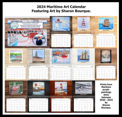 Wall Calendar 2024 - Maritime Art | Canadian Coastal Art