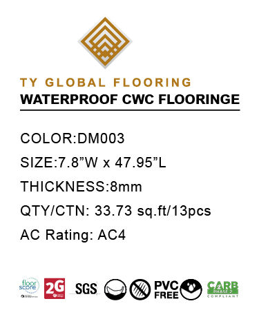 Thumbnail: DM003-Waterproof CWC Flooring -7MM and 8MM thickness