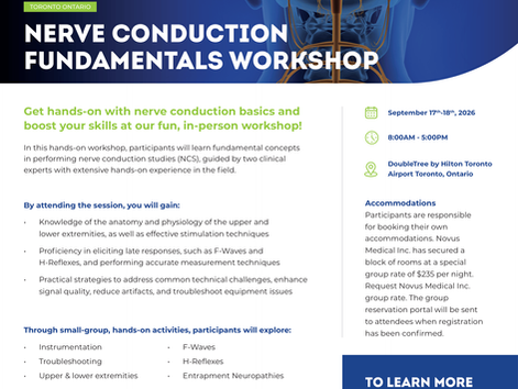 Nerve Conductions Fundamentals Workshop